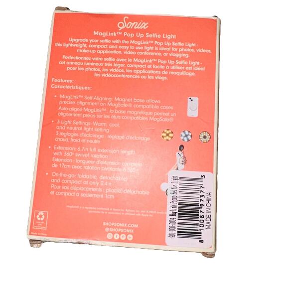 Sonix Maglink Pop Up Selfie Light Compact - Picture 2 of 3